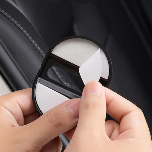 4Pcs Black Carbon Fibre Car Door Lock Protective Cover Anti Rust Accessories . - Bild 2 von 6