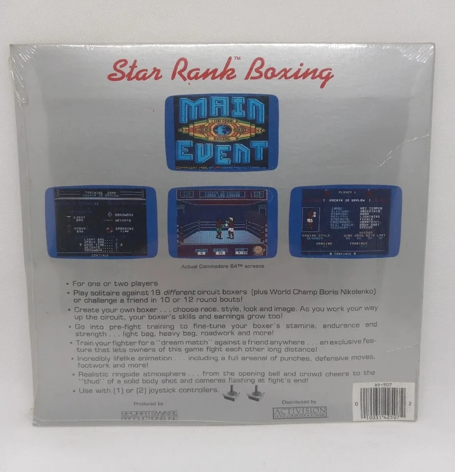 Commodore 64 Star Rank Boxing Vintage Game Brand New & Sealed - Image 2 of 2