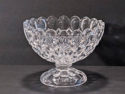 Val Saint Lambert? Flint? Vintage Crystal Bonbon Dish