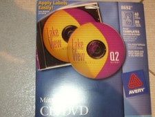 Avery 8692 Inkjet CD/DVD Labels Matte White 40Pack, Brand New