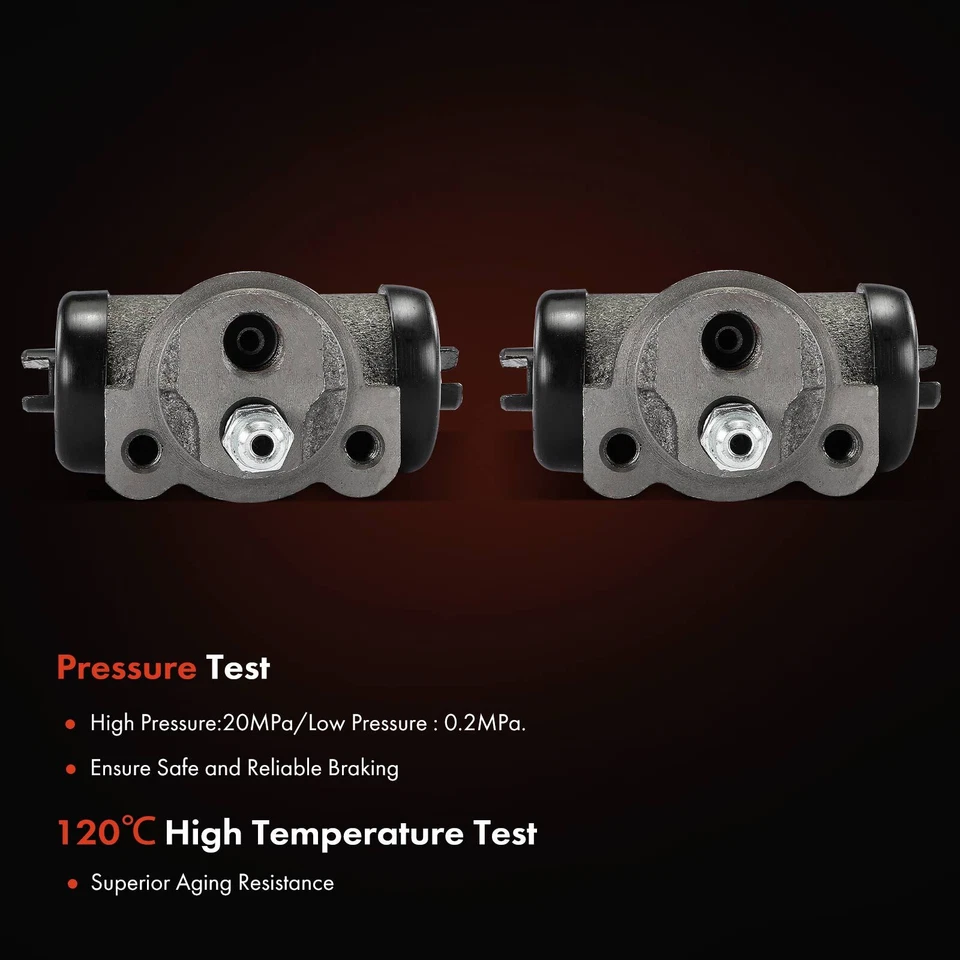 2x Cilindro de roda de freio a tambor traseiro para Dodge Plymouth Colt Chrysler Mitsubishi - Imagem 4 de 4