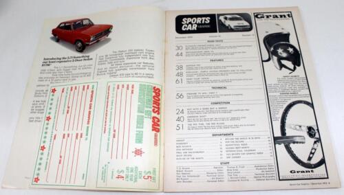 Sports Car Graphic Magazine December 1970 ~ Mercedes 280 SE, Cricket Colt + More - Picture 2 of 12