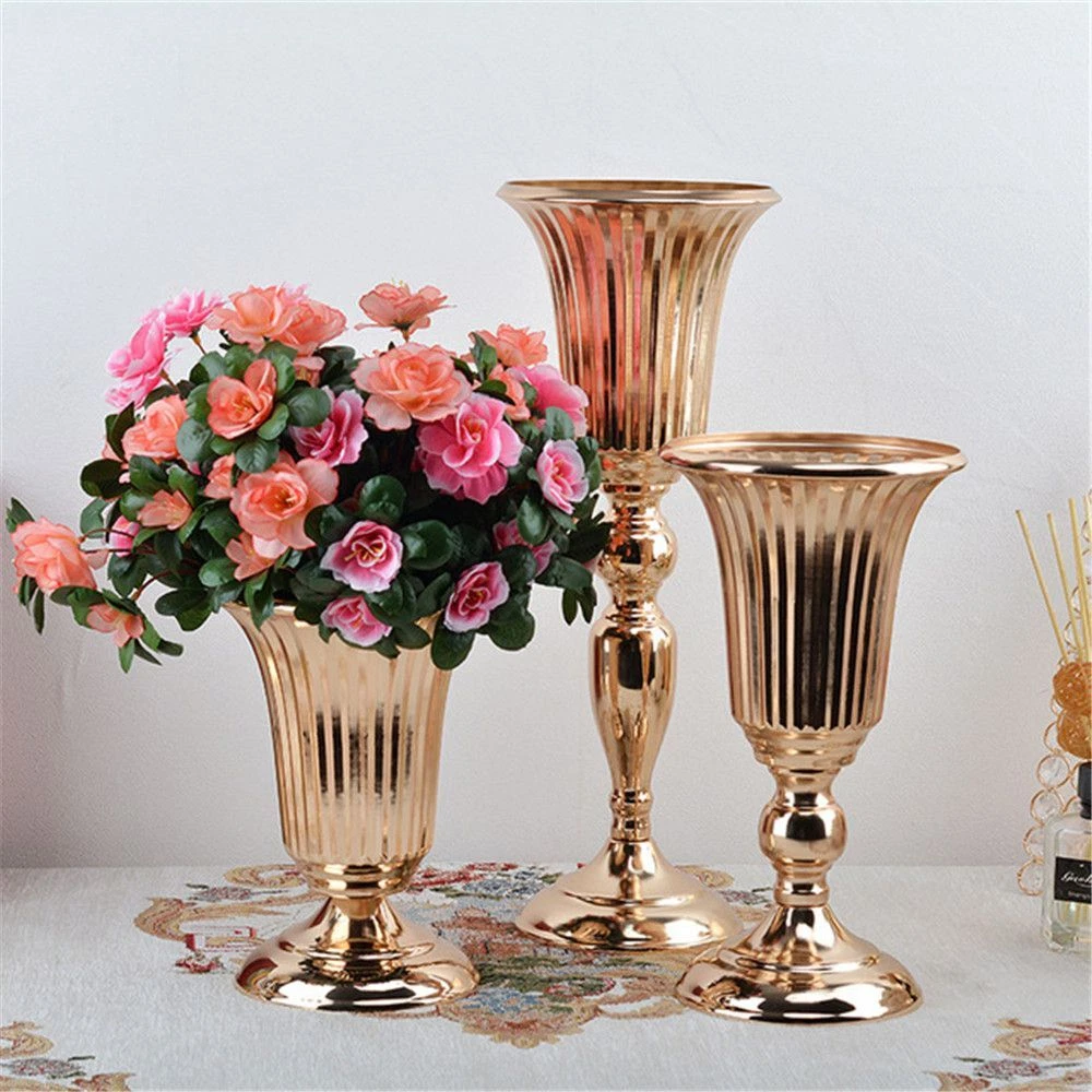 lamp stand Nordic Flower Vase Flower Bottle Metal Vase Wedding Flower Vase