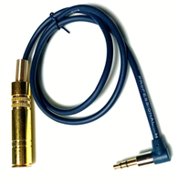 1,5M Adapter Kabel Winkel Stecker 3,5 Klinke 6,3Mm Klinken Buchse Vollmetall Gol