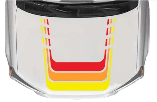 Graphic Vinyl Racing Stripe Car Hood Sticker Kit For Toyota 4Runner Bonnet Decal - Picture 2 of 4