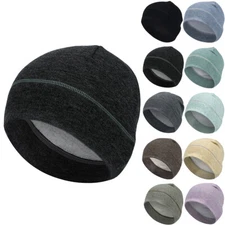 Tactical Fleece Watch Cap Beanie Skull Cap Winter Soft Wicking Hat for Men Women