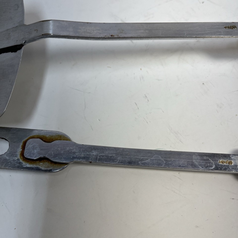 Sears Merry Mushroom Utensils Prong Fork Spatula Distressed Vtg See