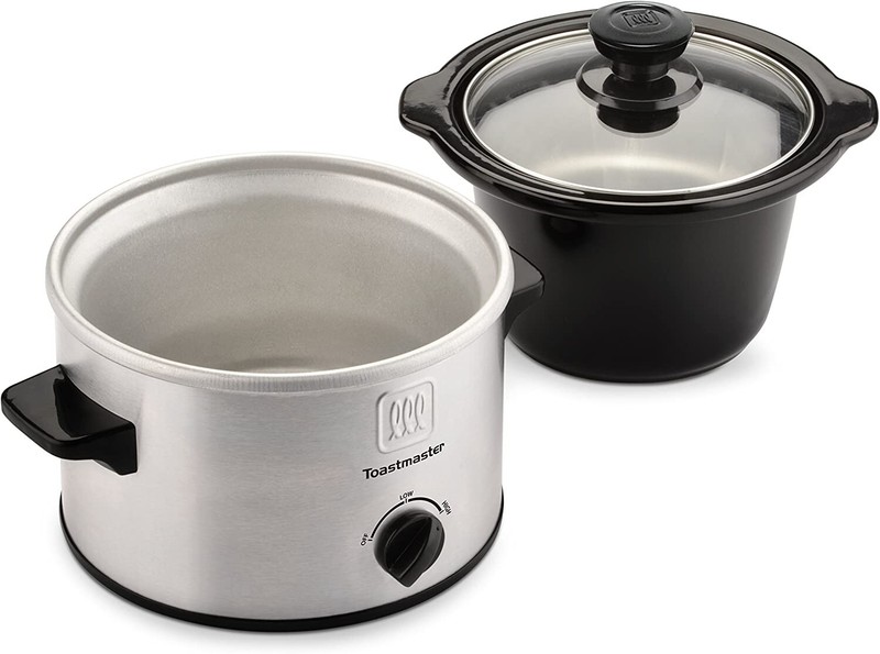 Toastmaster TM-151SC Stainless Steel Slow Cooker with Removable Stoneware Bowl,