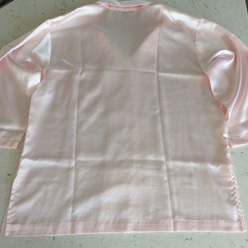 Vintage Christian Dior Saks Fifth avenue Lingerie Pink Satin Night Shirt No size - Picture 10 of 16