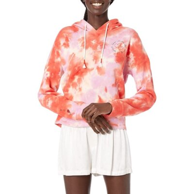 Pj Salvage Womens Daydream Tie Dye Hoodie Size X-Large - Red