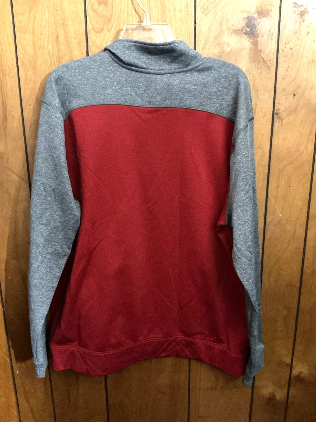 Champion Performance Men's Pull Over  Size X-Large Red-Gray image 2