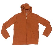 Cat  Jack Boy's Size Large 12-14 Hooded Sweatshirt Full Zip Brown Hoodie