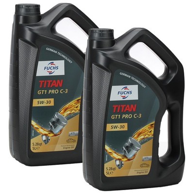 10 Liter FUCHS MOTORÖL TITAN GT1 Pro C-3 5W30 BMW LL04 VW 504/507.00 MB 229.51