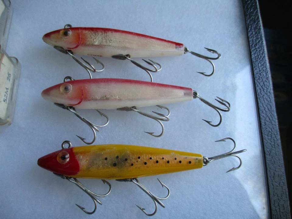 Lot of (3) Vintage L&S MirroLure (2) 52M26 (1) TT12 NEW unused Boxes and paper - Image 2 of 4