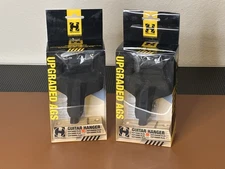 Hercules GSP38WB PLUS Auto Swivel Black Wall Mount Guitar Hanger Wood Base - x2