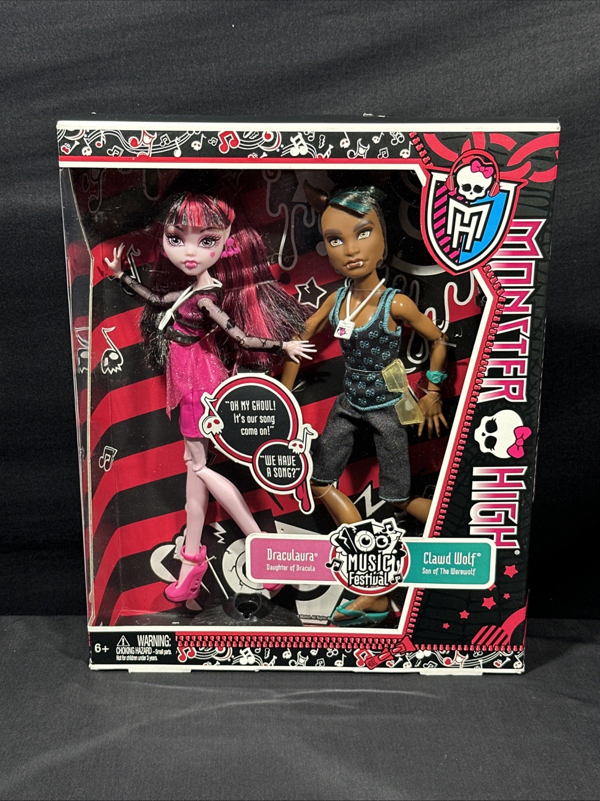 Monster High Music Festival Clawd Wolf Draculaura 2013