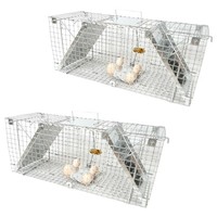 2X Lebendfalle Marder Ratten MäUse Nerze Falle Drahtkasten Viano