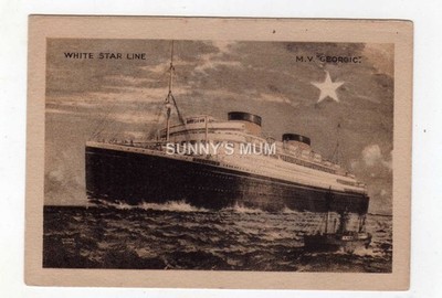 VERSAND, WHITE STAR LINE, M.V. ''GEORGIC''