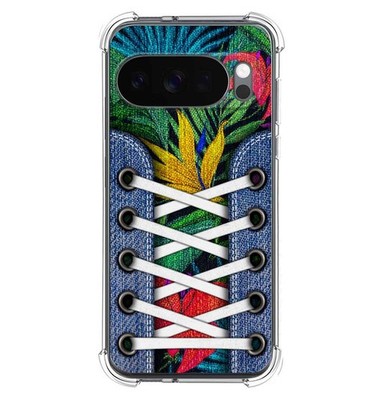Hülle Silikon Stoßfest für Google Pixel 10/10 Pro 5G Design Turnschuhe 12
