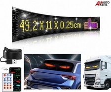USB LED Car Flexible Sign Scrolling Message Display Screen Programmable 49X11Cm