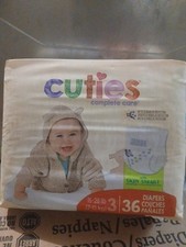 Cuties Complete Care Baby Diapers w/Skin Smart, Size 3 16-28 lbs 36ct - SEALED