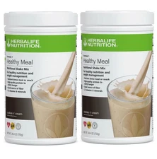 2 PACK Herbalife Formula 1 Healthy Meal Nutritional Shake Cookies Cream 750 g