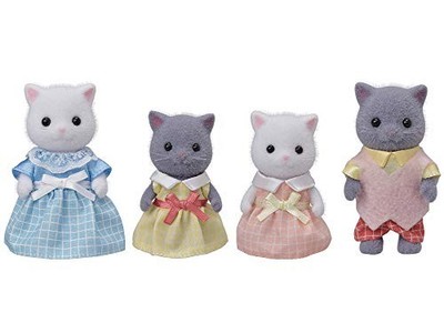 Sylvanian Family Puppe [Persian Cat Family] FS-36 ST Mark Zertifizierung 3 Jahre