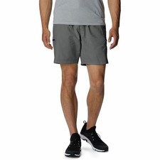 NWT Columbia Men's Gray UPF 50 8" Mountaindale Shorts S