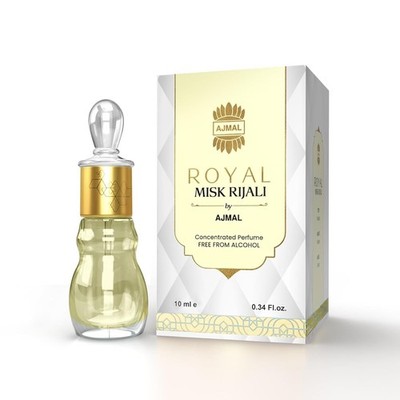 Ajmal Royal Misk Rijali Attar for Men & Women|Woody Musky Oriental Notes -10ml