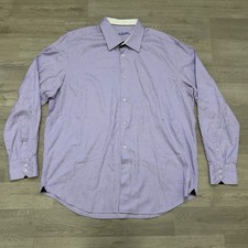 Robert Graham Shirt Mens XL Purple Paisley Classic Fit Long Sleeve Button Up