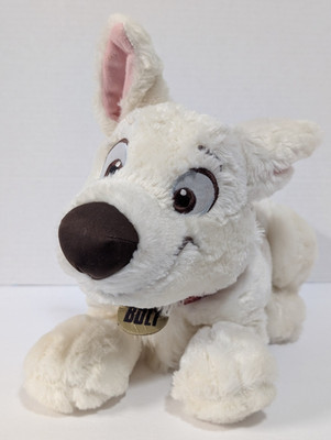 Plush Disney Store Bolt White Puppy Dog 14'' Long
