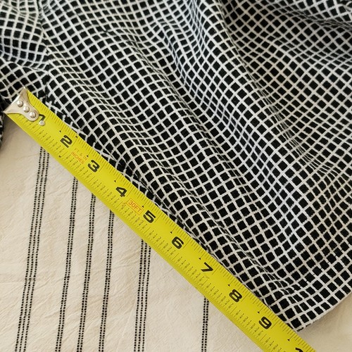 Pantalones Cortos Lands End Negro Blanco Ventana Cuadros Algodón Tweed Elastizados Talla 18 W - Imagen 4 de 8