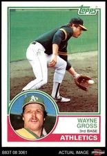 1983 Topps #233 Wayne Gross Athletics 8.5 - NM/MT+