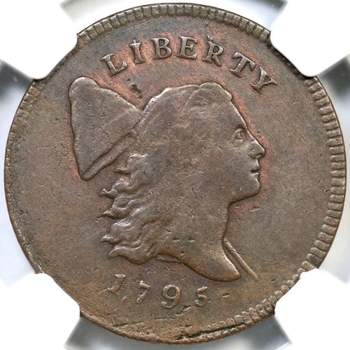 1795 C-3 R-5 NGC VF Details Pl Edge Liberty Cap Half Cent Coin 1/2c