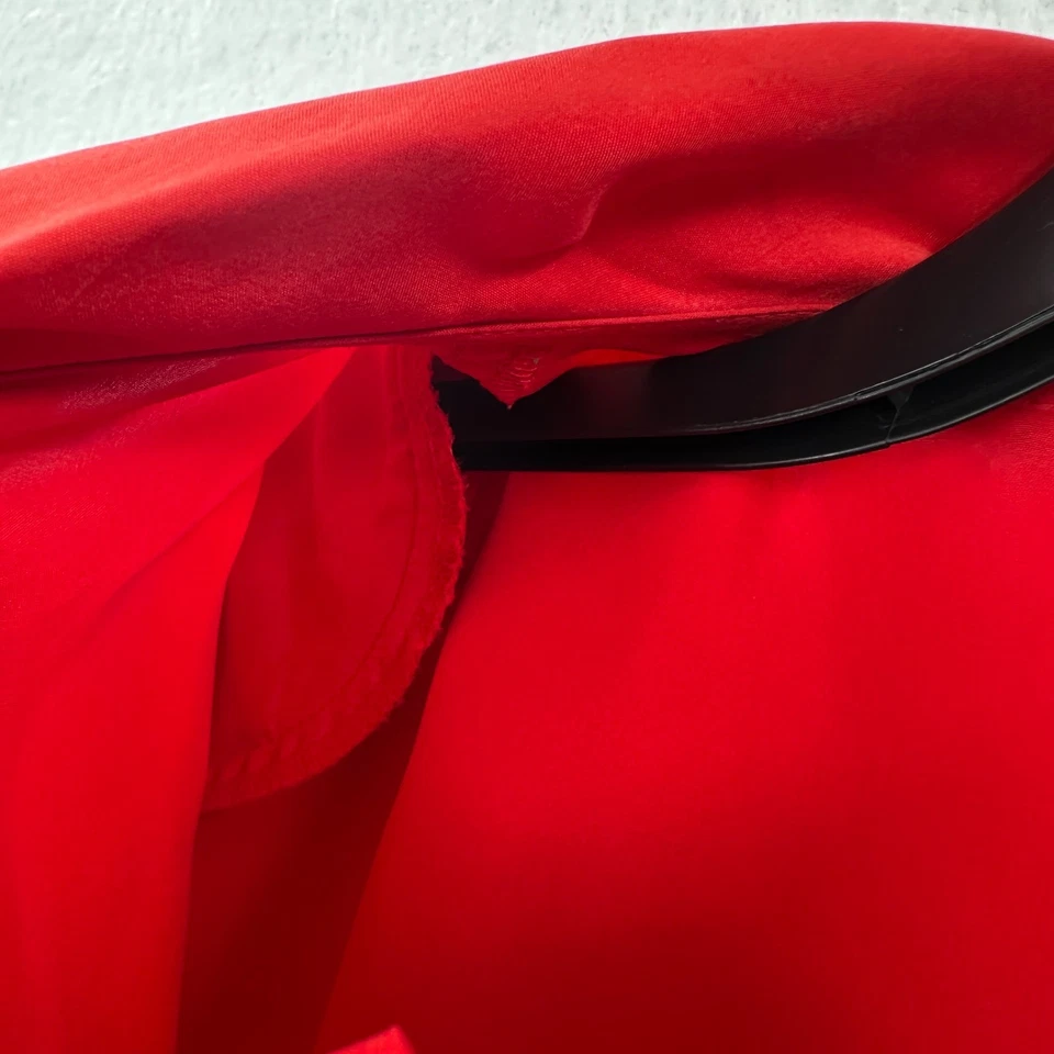 De Colección Chaus Rojo 100% Seda Vestido Conjunto Talla XL 2 Piezas Vestido Falda y Blusa Foto 4 de 4