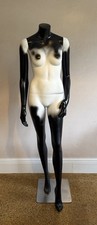 Commercial Composite/Fibre Retail Mannequin – Female – Black/White – Heavy Duty