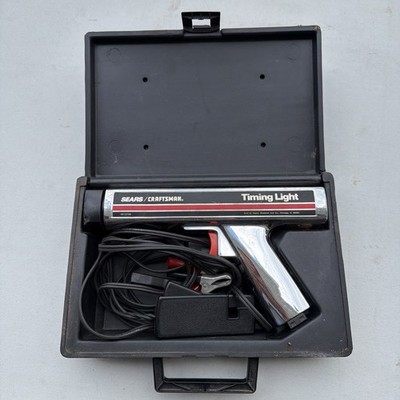 SEARS CRAFTSMAN Inductive Timing Light Chrome 28 213400 W/ Case, Cables USA