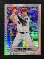 2022 Topps Chrome Sonic #103 Riley Adams Prism Refractor Washington Nationals