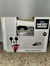 NEW IN BOX Disney Mickey Mouse Silver Character Sneakers never worn brand new