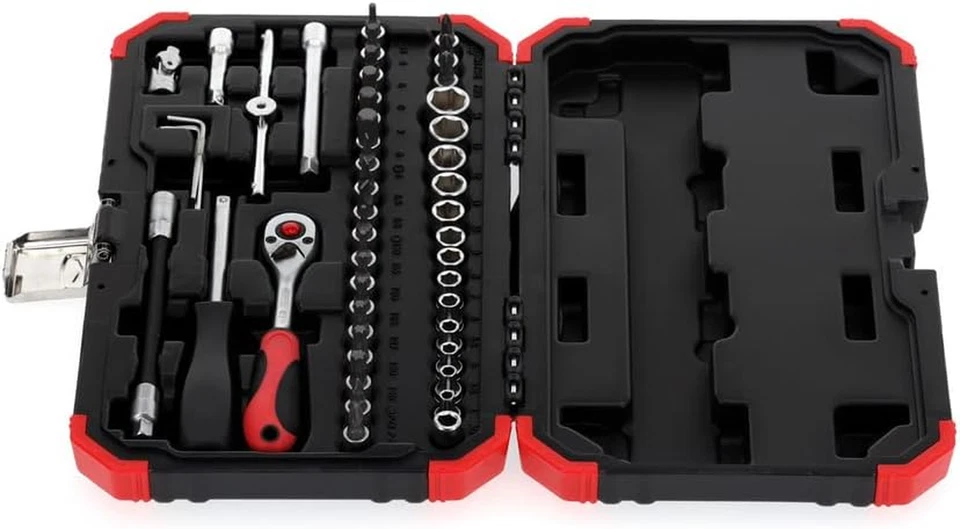 Gedore R49003046 Set Attrezzi , 1/4 "46 Pezzi, Rosso / Nero - Immagine 2 di 4