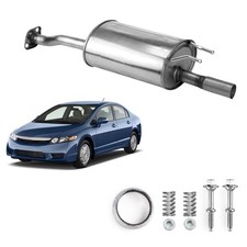 54668 Stainless Steel Rear Exhaust Muffler For 2006-2011 Honda Civic 1.8l