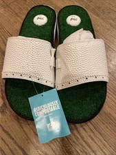 REEF MULLIGAN SLIDES Mens US 12 Golf Turf Insole Tee Holder Sandals NWT 