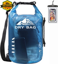 Waterproof Dry Bag Roll Top 5L 10L 20L 30L 40L Camping Kayak Beach