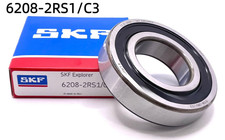 SKF 6208-2RS1/C3 DEEP GROOVE BALL BEARING, RU...
