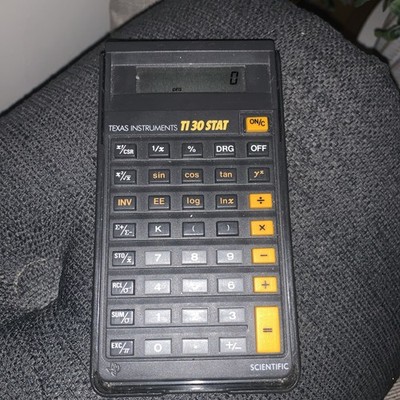 VINTAGE TEXAS INSTRUMENTS Ti-30 stat WISSENSCHAFTLICHER TASCHENRECHNER