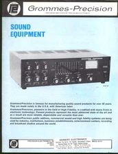 Grommes-Precision Sound Equipment Catalog 1990