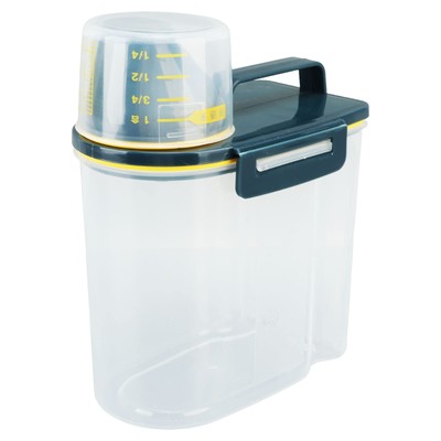 Rice Airtight Storage Container 3 To 5lbs Cereal Dry Food Flour Bin Pet Dog Cat