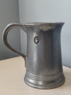 Vintage Wilton Armetale LARGE Straight Side Pint Tankard Tavern Pub