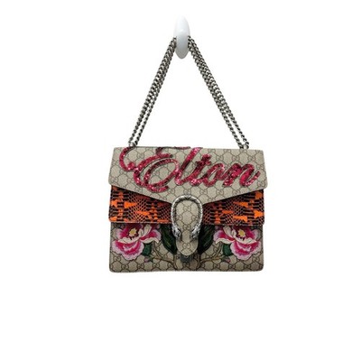 Gucci Dionysus Elton John GG Supreme Floral Sequin Shoulder Bag | eBay