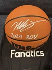 VICTOR WEMBANYAMA SIGNED NBA GAME BASKETBALL FANATICS 2024 ROY INSCRIPTION